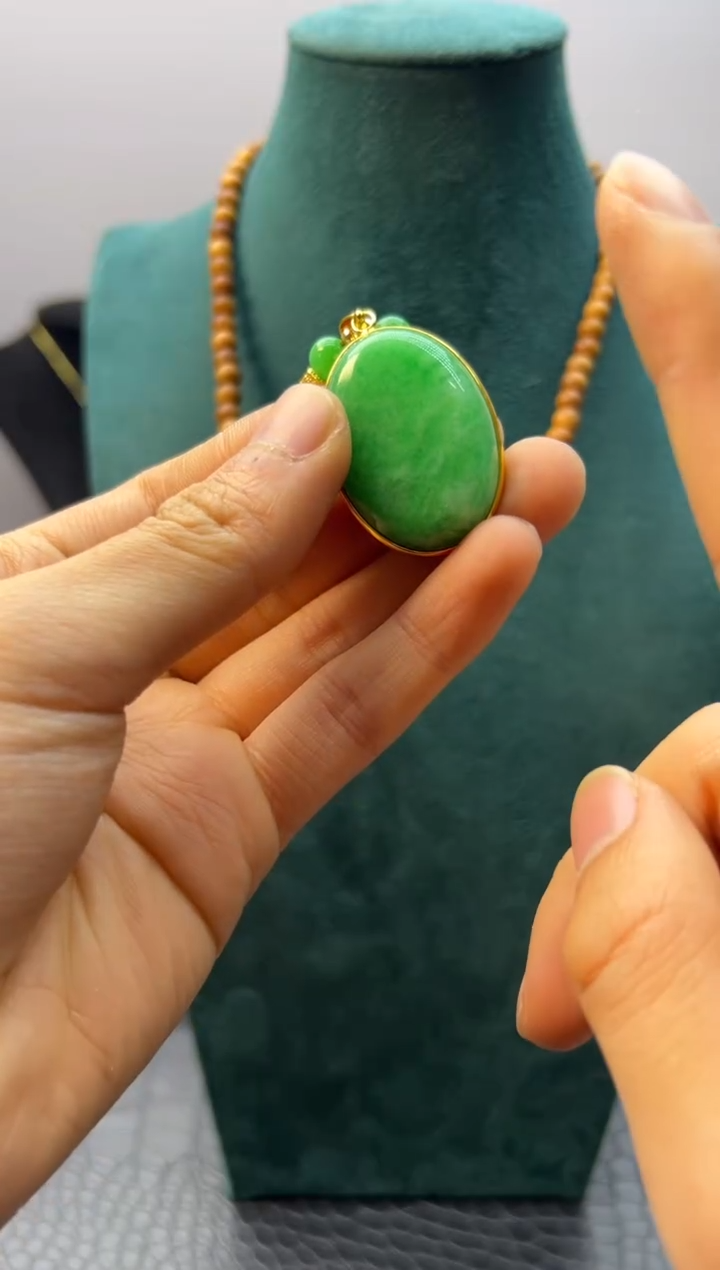 【闪购商品】翡翠颈饰14K金镶嵌XXXXXXXXX