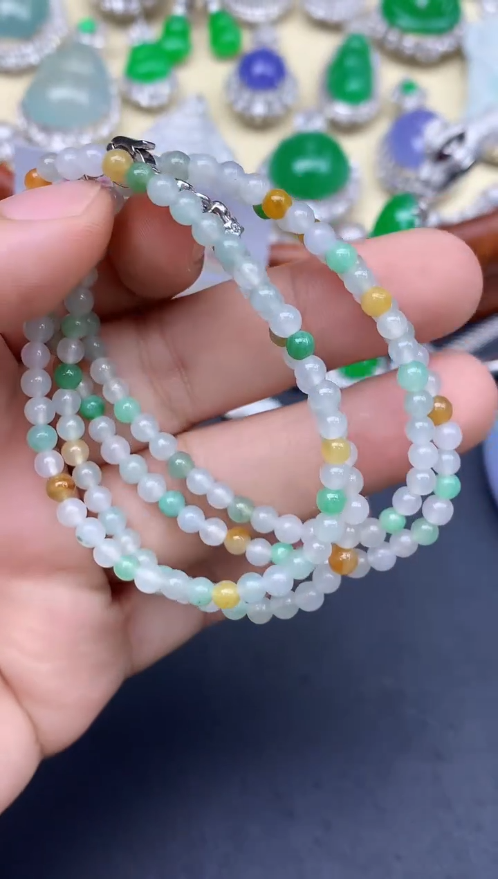 颈饰未镶嵌翡翠260-中国好珍宝