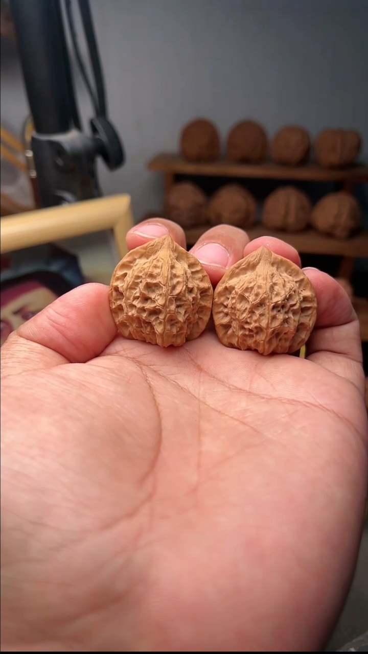 吊坠文玩核桃龙甲纹34野麻