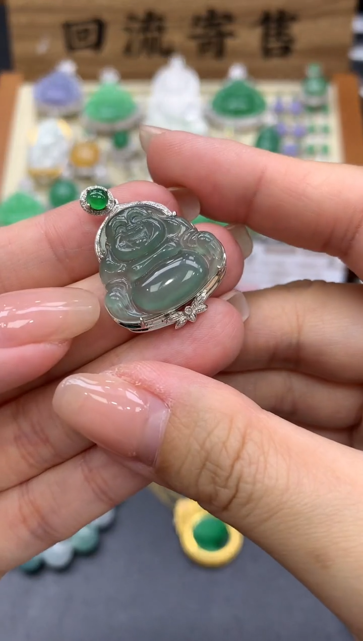 【闪购商品】翡翠颈饰18K金镶嵌103-中国好珍宝