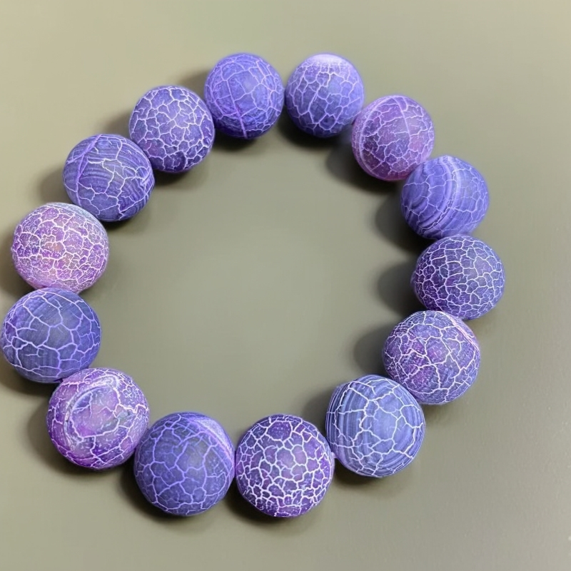 玉化扁鹊香玉手串天然吸湿特色紫龙药霜玉石手链14MM多样性发一件
