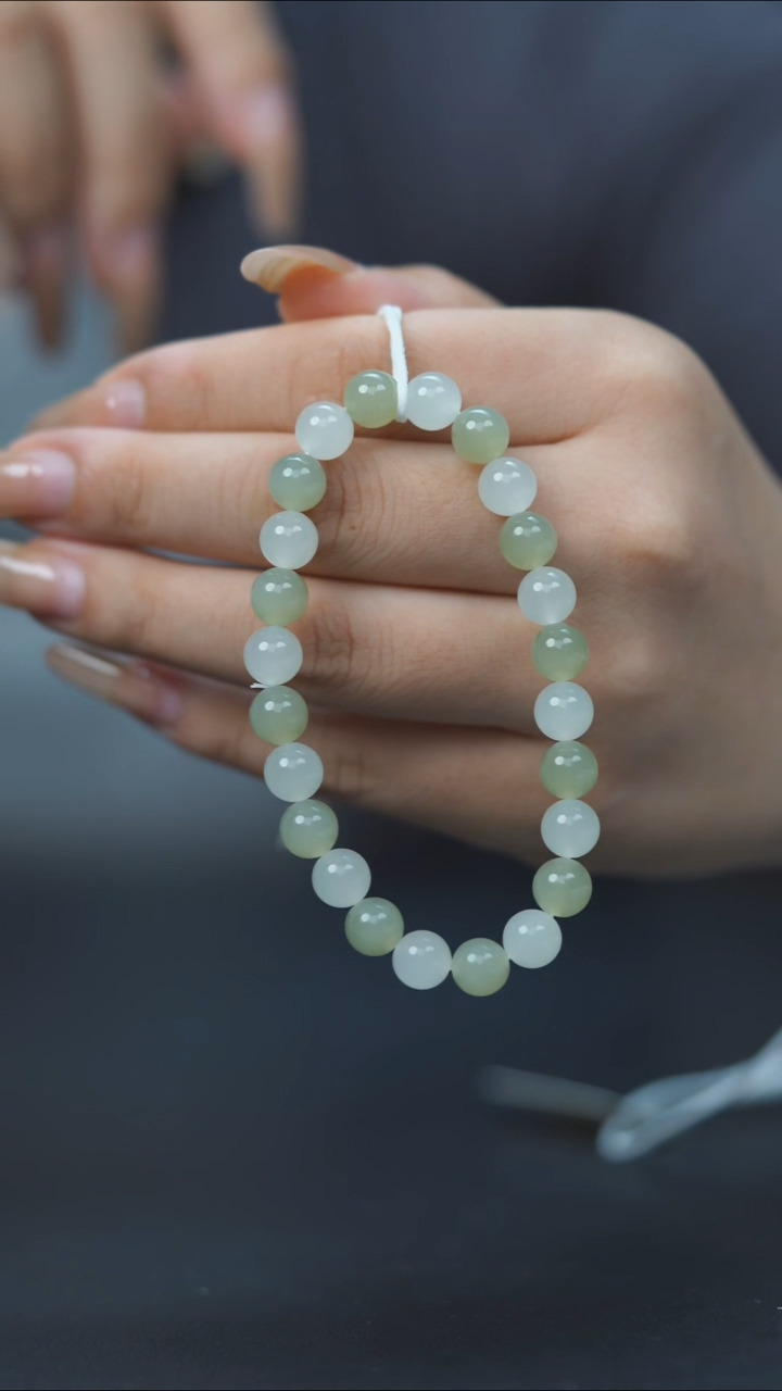 未镶嵌手串和田玉多宝圆珠HC30182