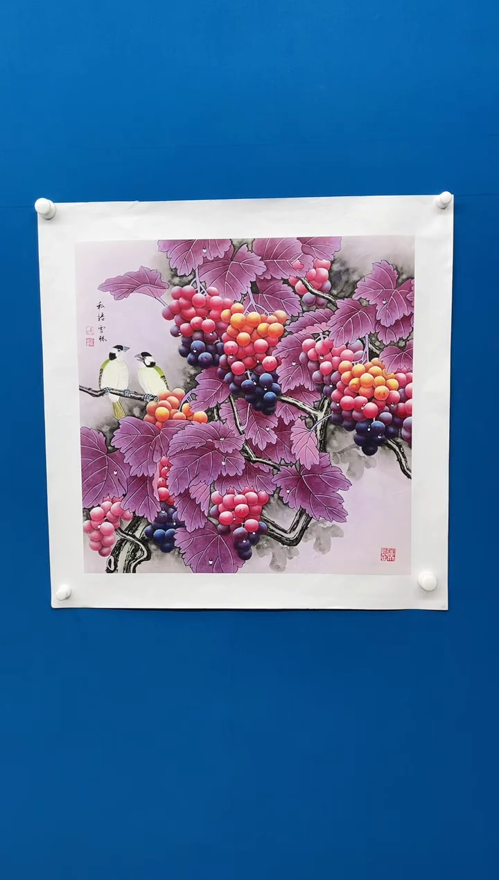 【闪购商品】国画张-斗方花鸟/无框/L