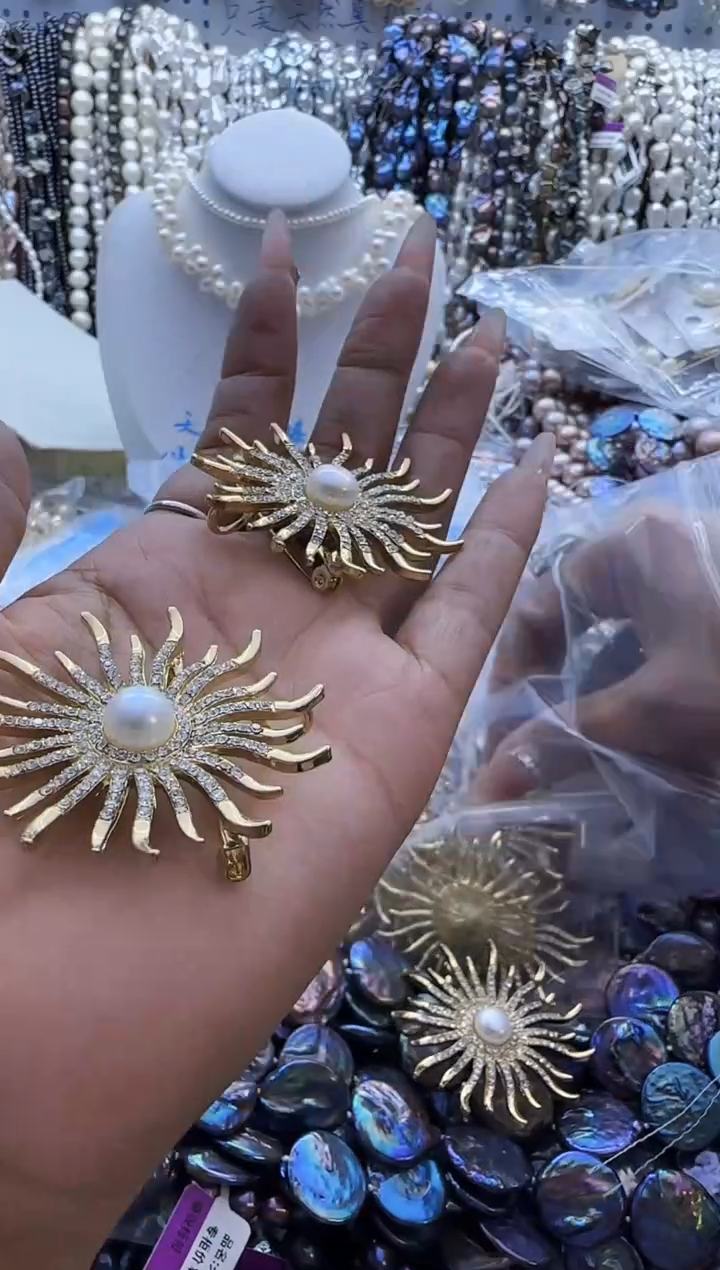 【闪购商品】淡水珍珠胸针未镶嵌374