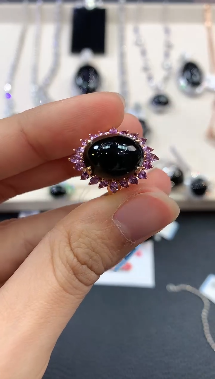 【闪购商品】翡翠戒指18K金镶嵌w123不退换