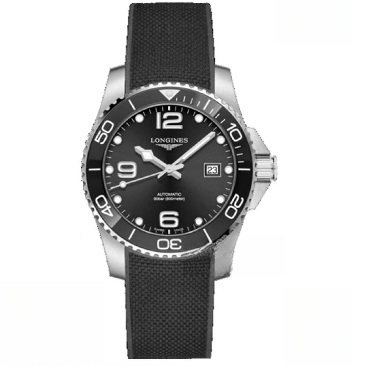 99新 Longines/浪琴 康卡斯系列41mm表盘/黑色运动防水夜光/全套