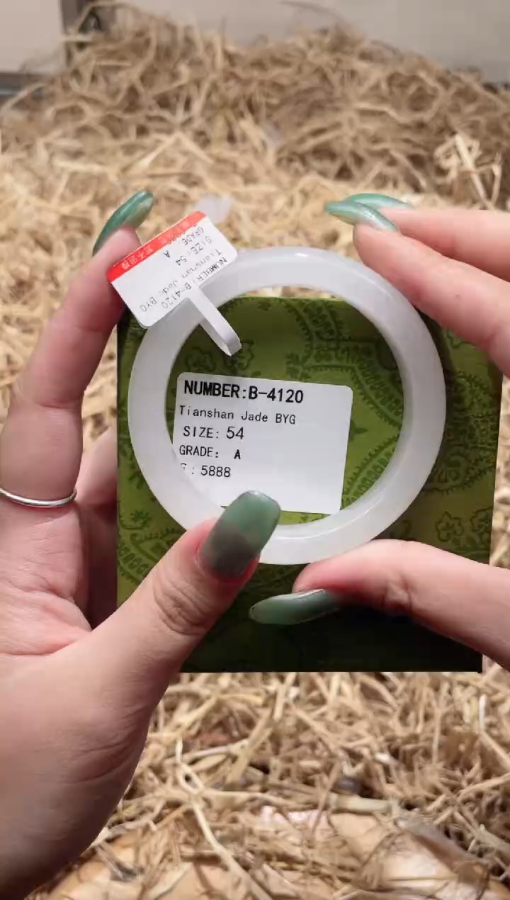 未镶嵌手镯石英质玉B4120LV