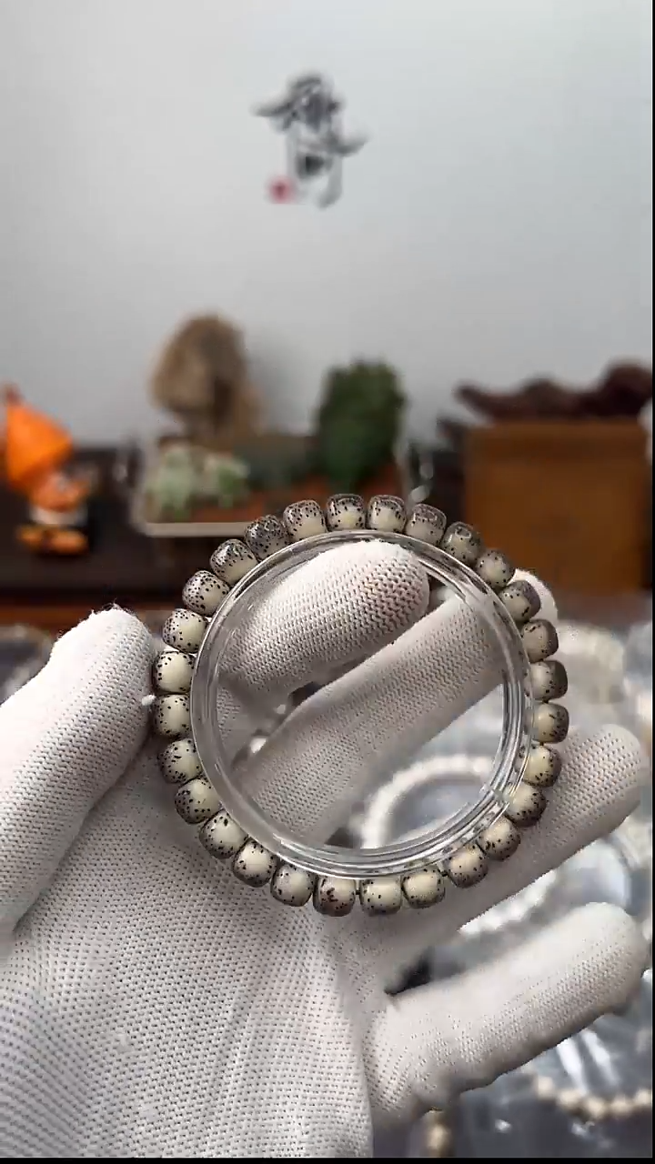 手串星月菩提海南原生态石玉料同枝果单圈福利款