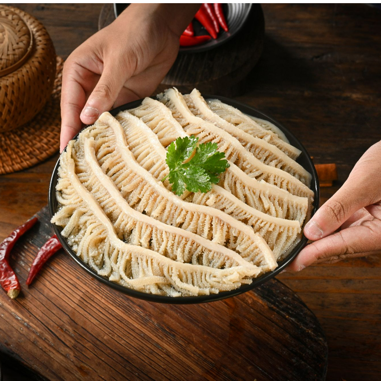 3斤蒸汽原切千层肚厂家鲜货牛百叶烫火锅必备 固形物含量80%以上