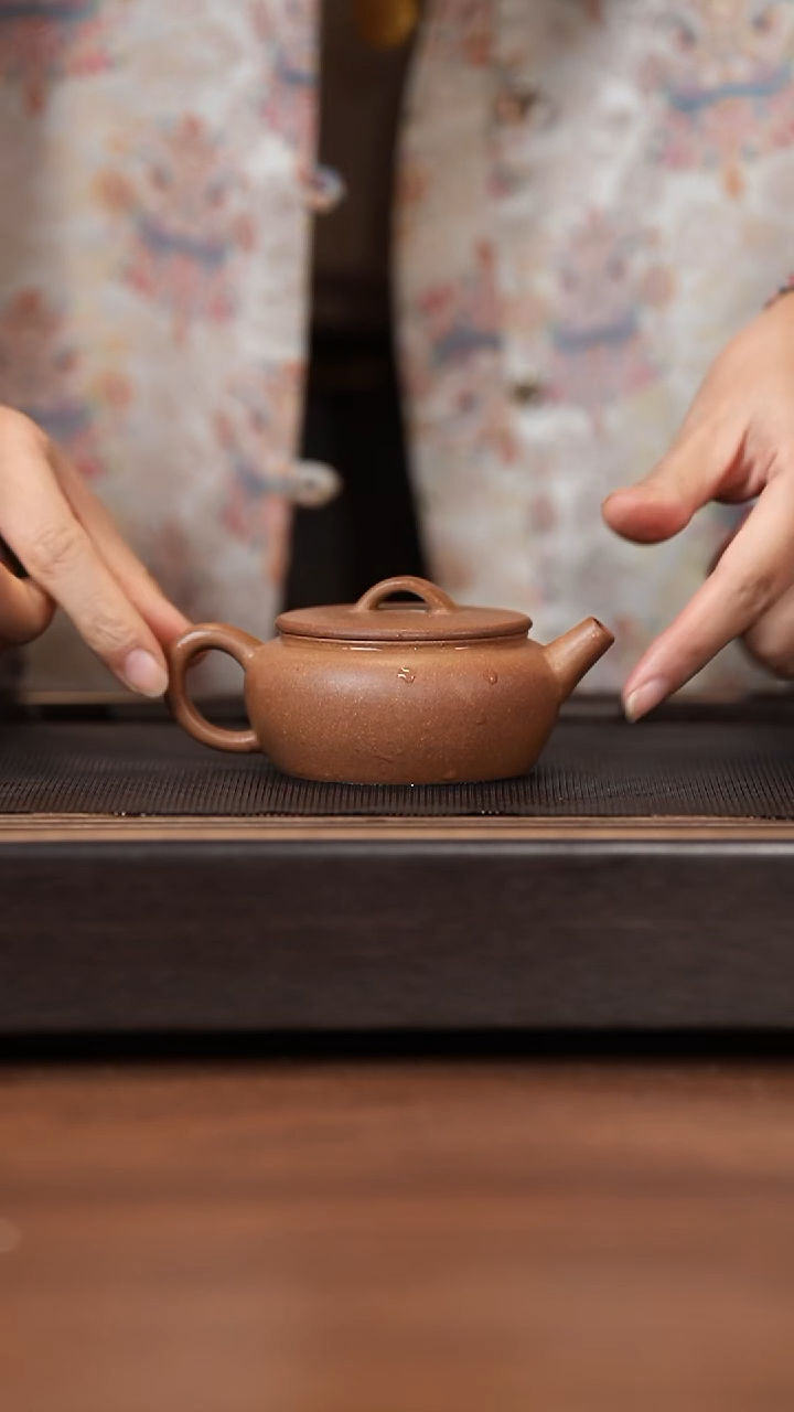 茶壶紫砂月亮紫砂 大彬诗意 黄降坡