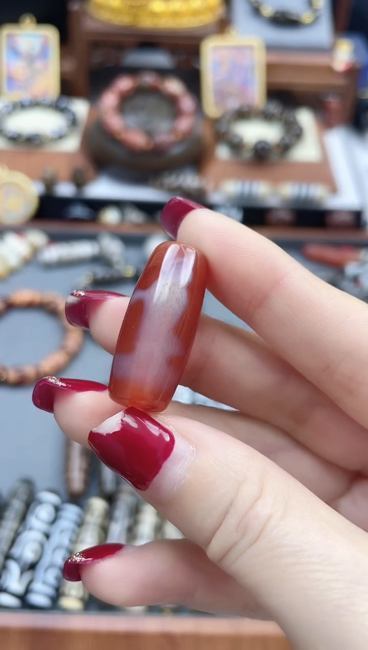 【闪购商品】玛瑙/玉髓珠珠未镶嵌红肉观音