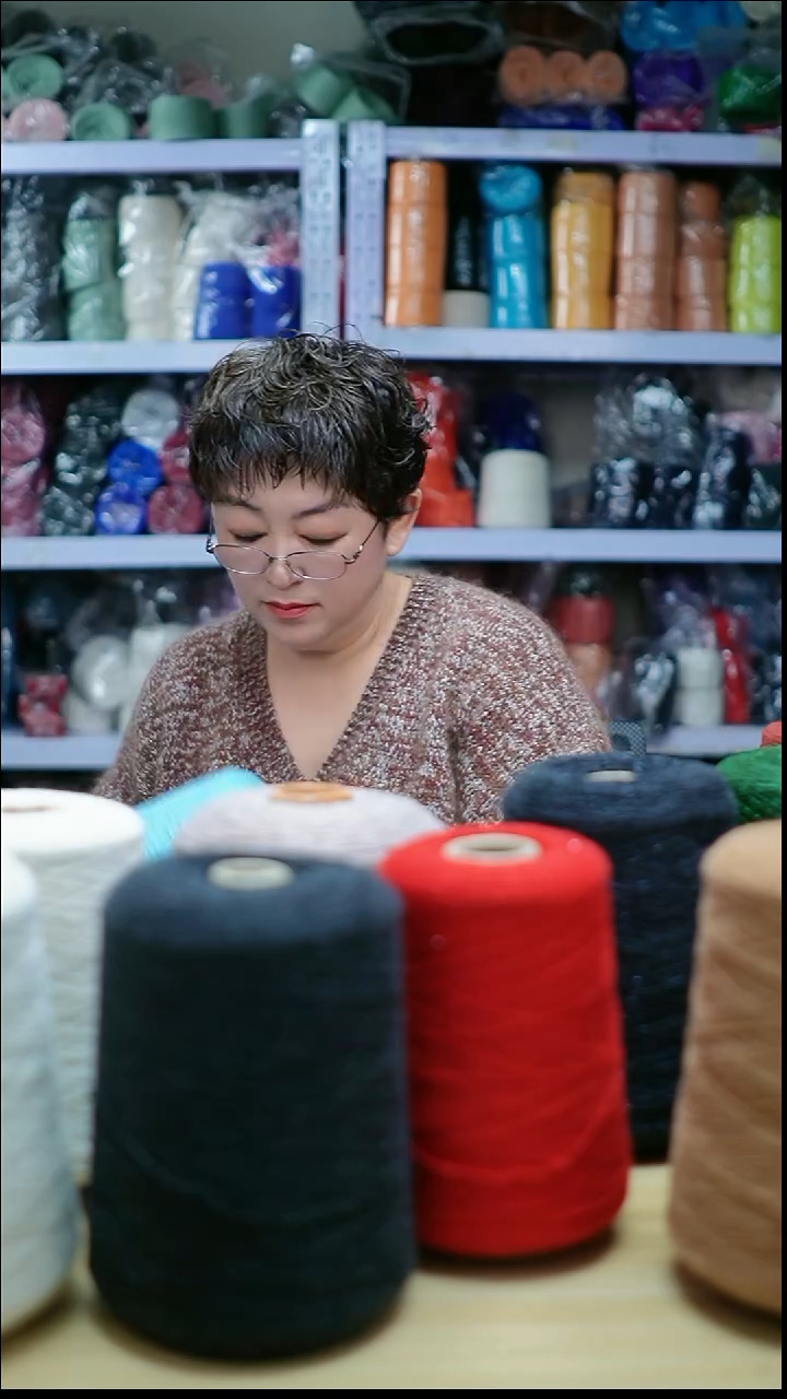 羊绒欢姐手编线A624