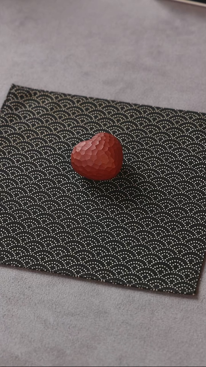 紫砂茶宠锤纹 爱心