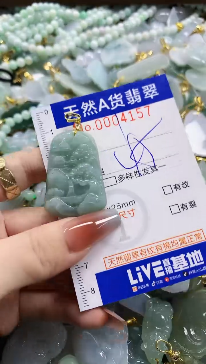 颈饰未镶嵌翡翠天然A货翡翠