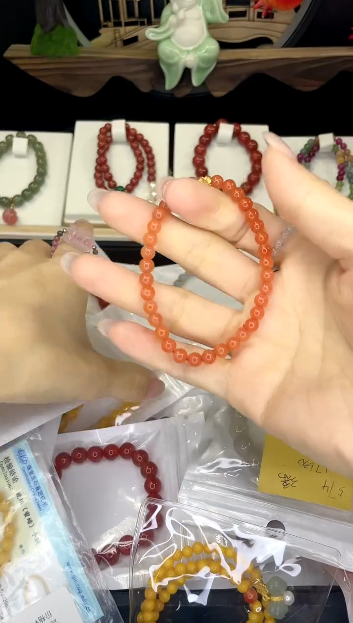 【闪购商品】玛瑙/玉髓手链合金手链