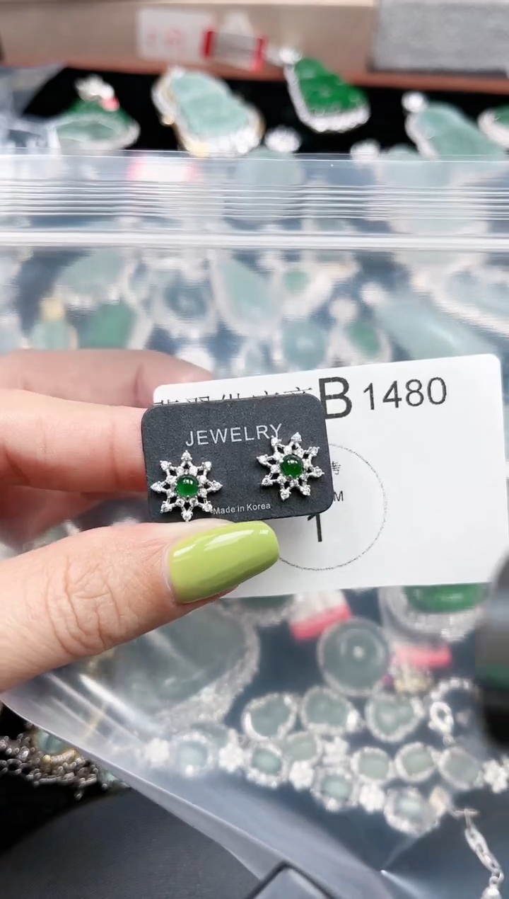 【闪购商品】翡翠颈饰未镶嵌赠皮绳1480