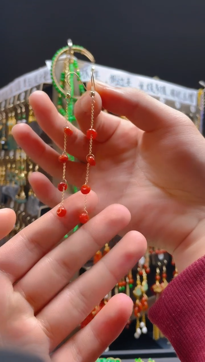 【闪购商品】翡翠合金耳饰0101翡翠饰品