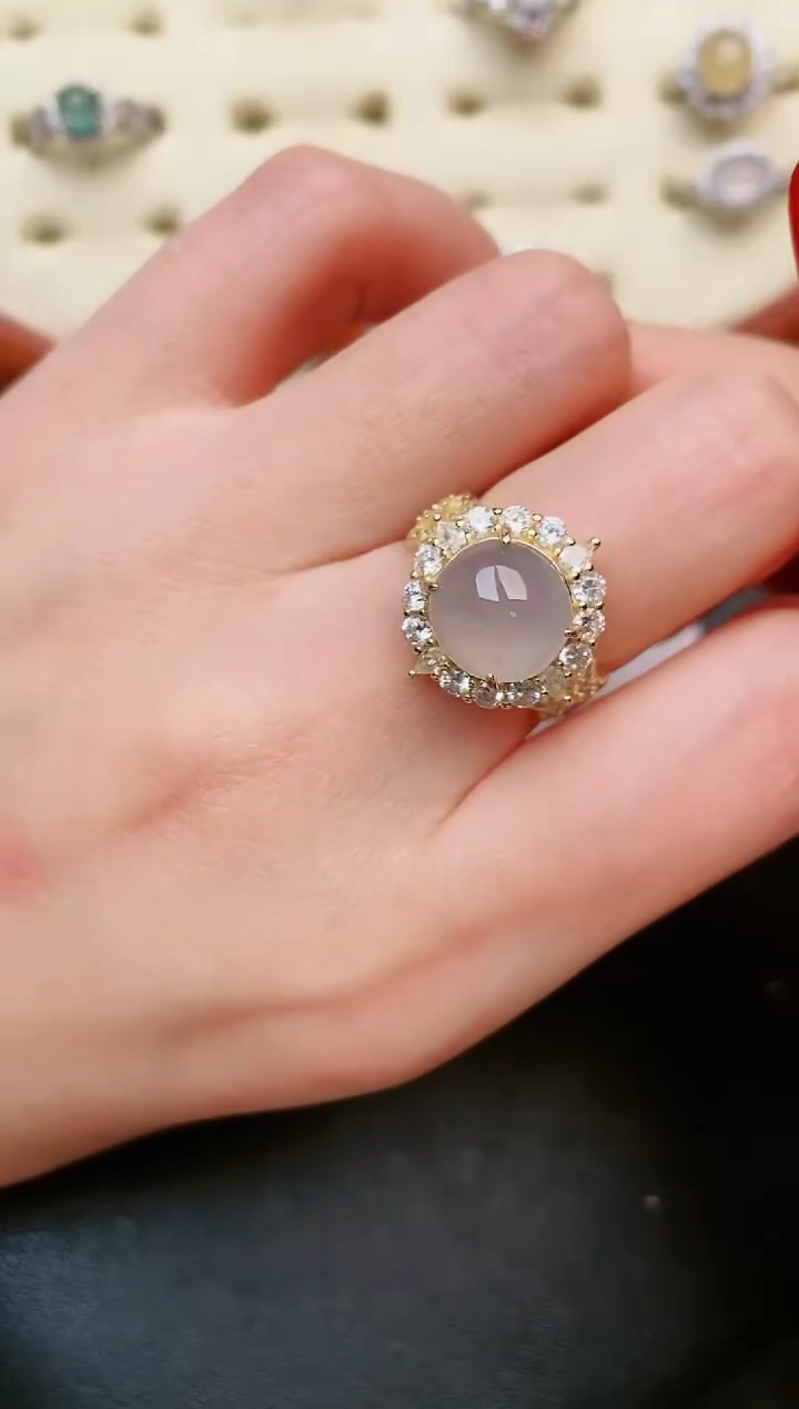 【闪购商品】翡翠戒指银S925镶嵌......