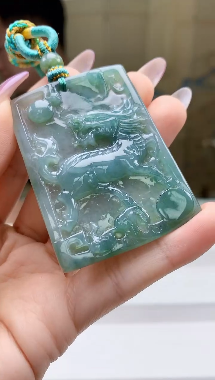 【闪购商品】定制翡翠未镶嵌4917ty-毛货挂件104