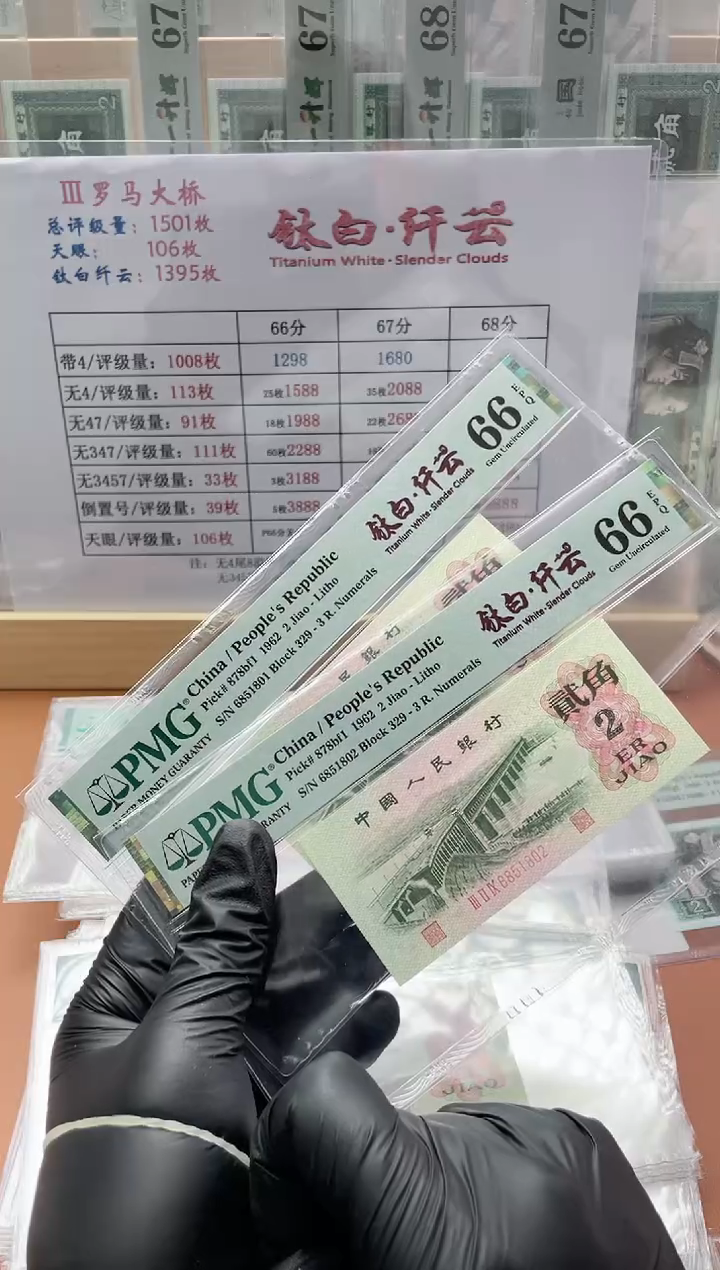 【闪购商品】三版贰角钛白纤云PMG66分无347不挑