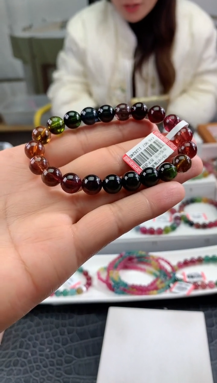 【闪购商品】碧玺手串未镶嵌多样性发一条