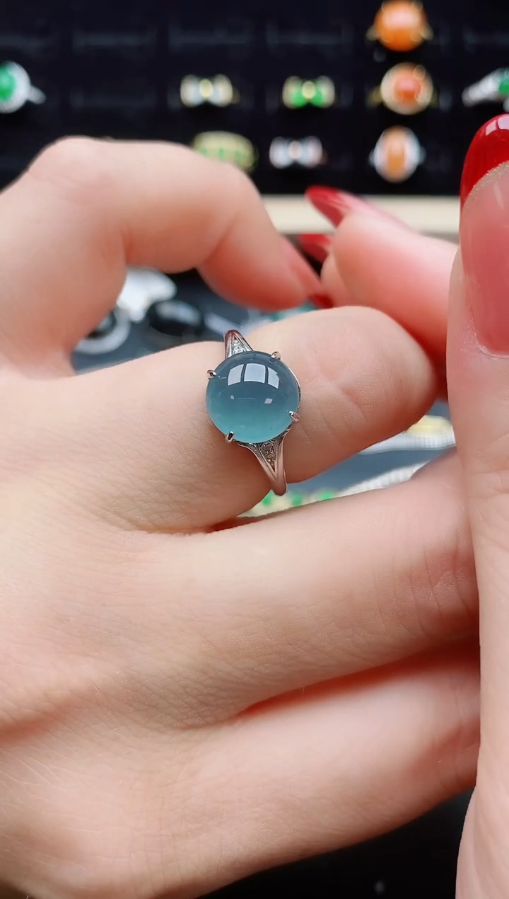 【闪购商品】翡翠戒指银S925镶嵌1212