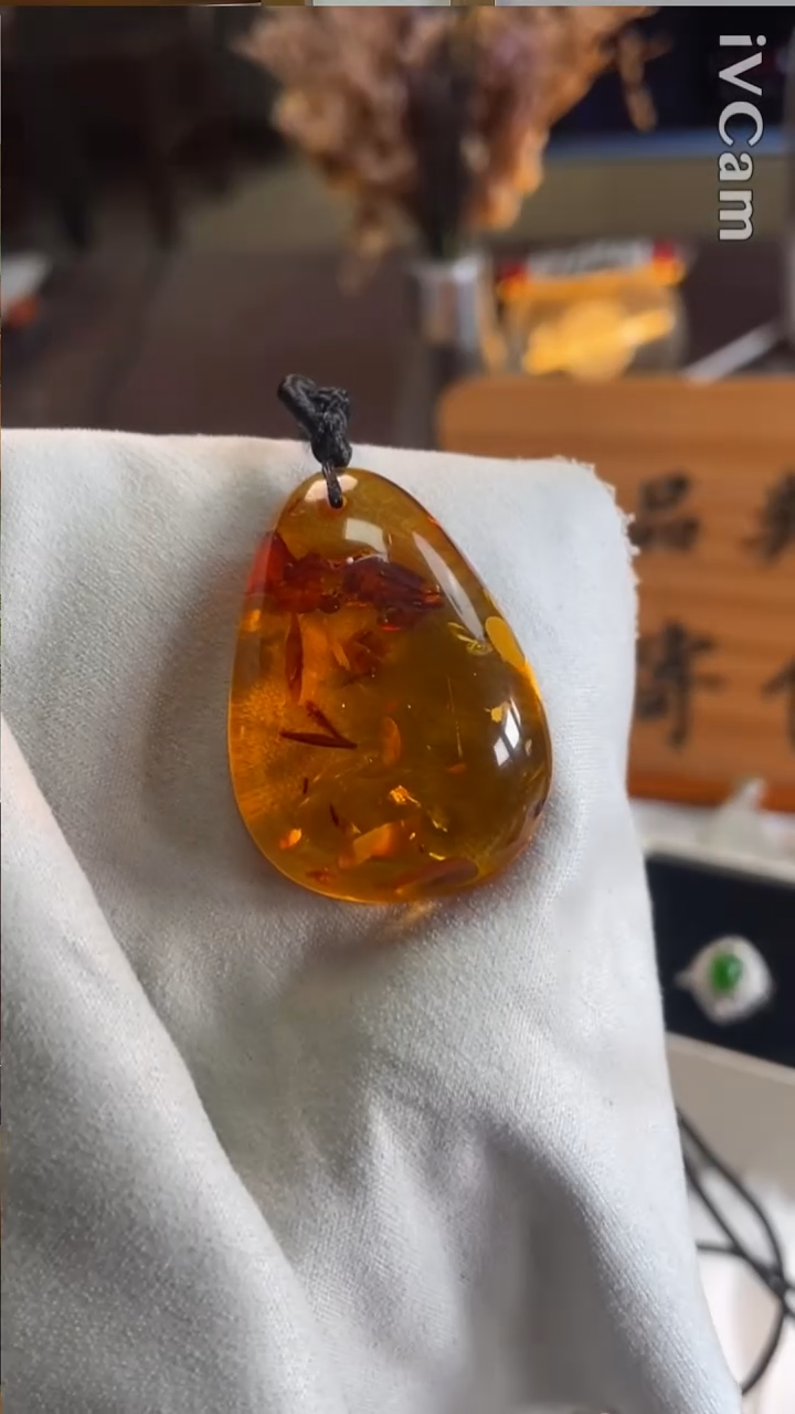 琥珀颈饰未镶嵌1345号