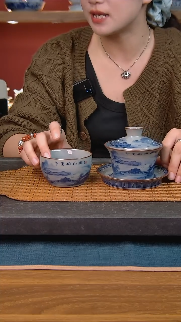 简装家用款2件套 老陶泥开片纹陶瓷茶具