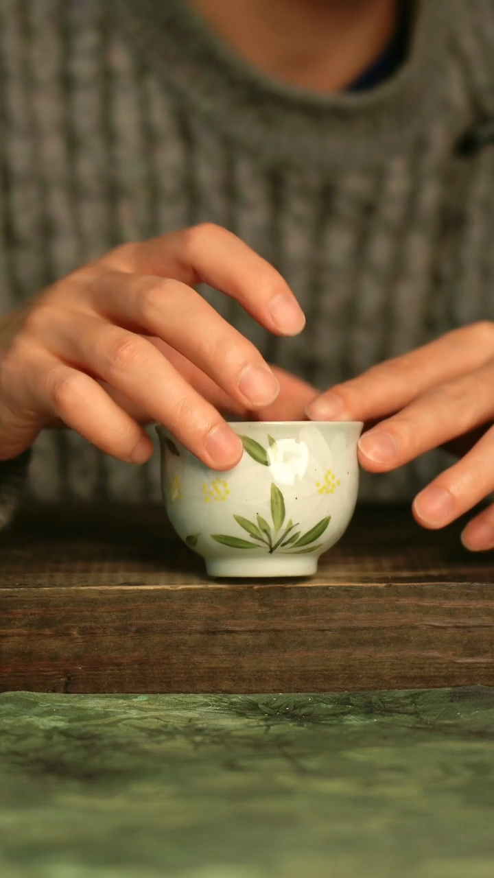 釉下彩手工手绘瓷器青诗集手工手绘瓷器