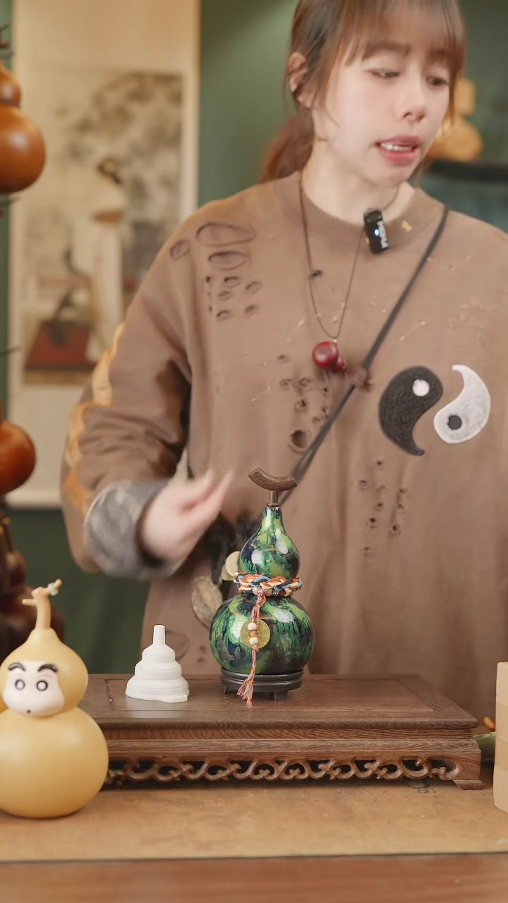 【闪购商品】157号精品天然大漆工艺防渗内胆酒葫芦~