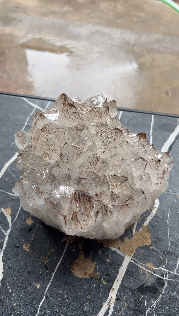 水晶珠宝半成品未镶嵌回****羊天然水晶原石摆件拍6单99发1