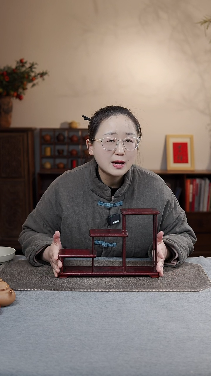 【闪购商品】紫砂茶宠木质壶架30.5*20.5*8.5