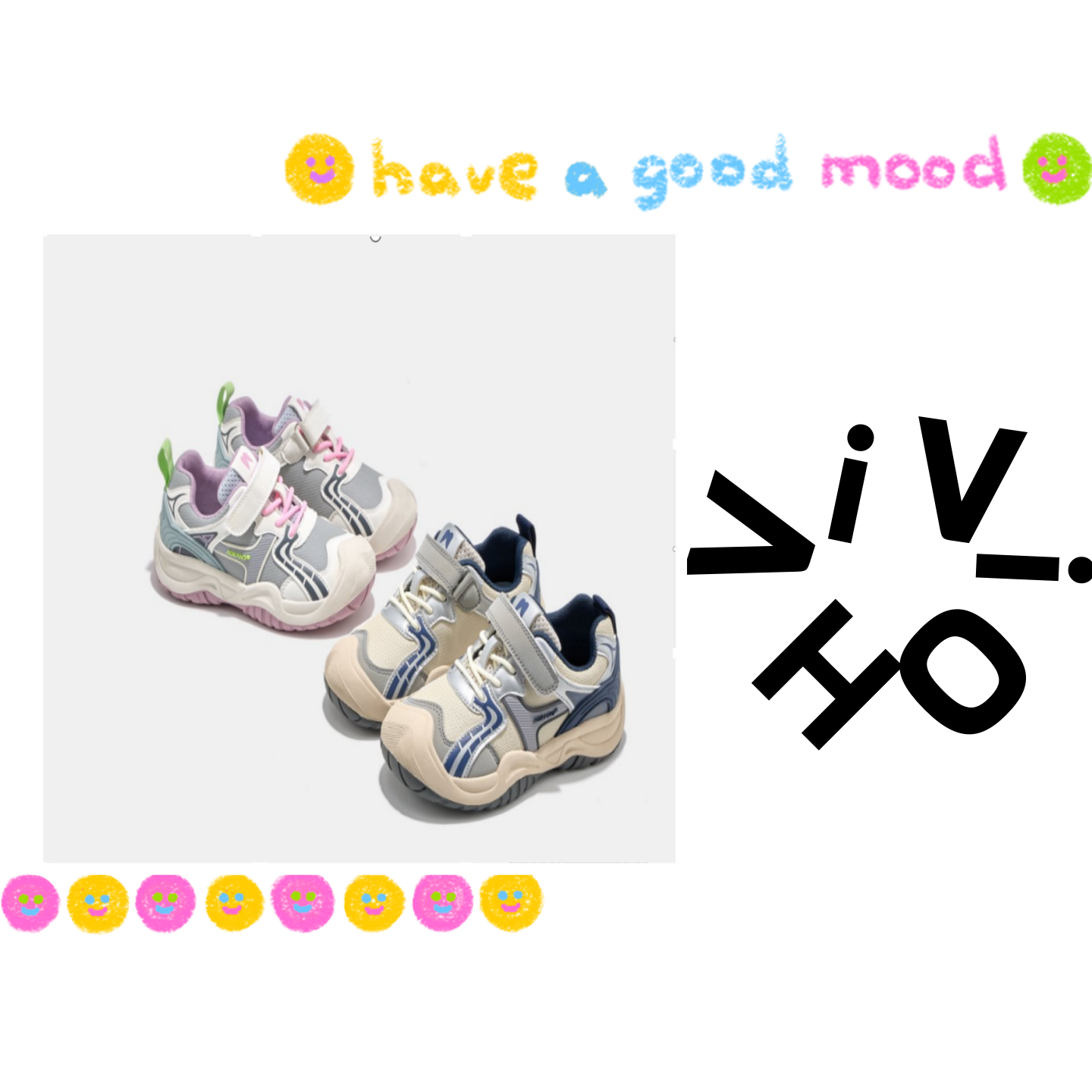 ViViOH 鞋子 【X04】男女童四季款不加绒透气潮鞋