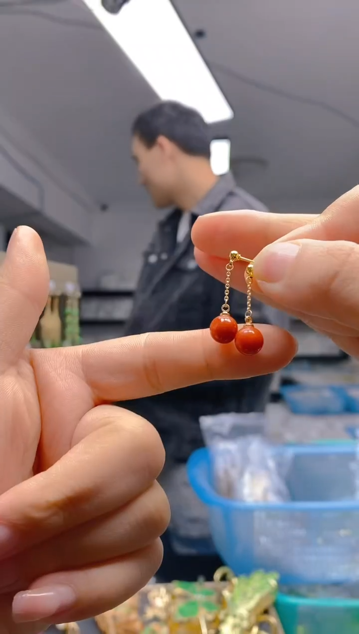 【闪购商品】翡翠耳饰合金078翡翠耳钉