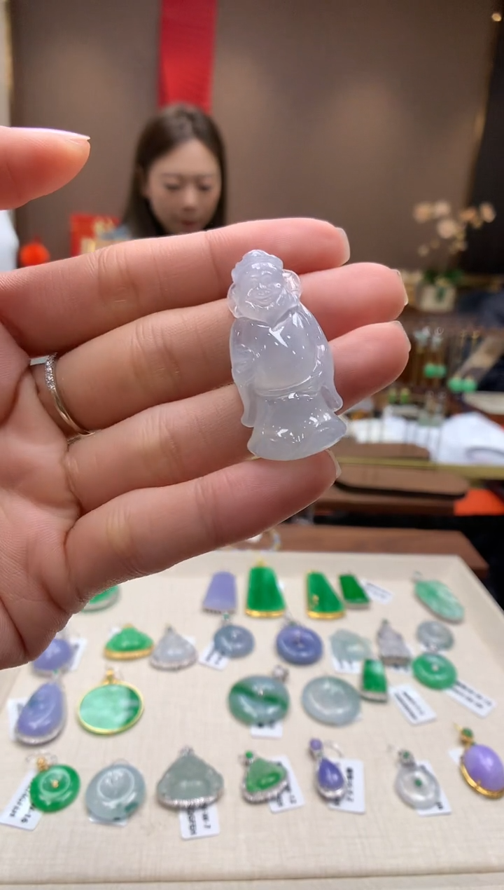 【闪购商品】翡翠颈饰未镶嵌财神