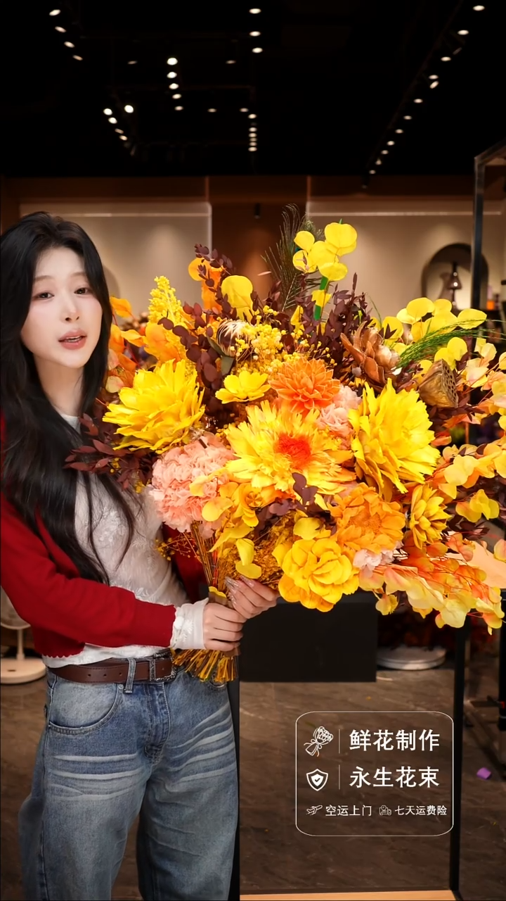 手工艺品琉璃W*手工花器花束空运包邮送货上门-以图片为准