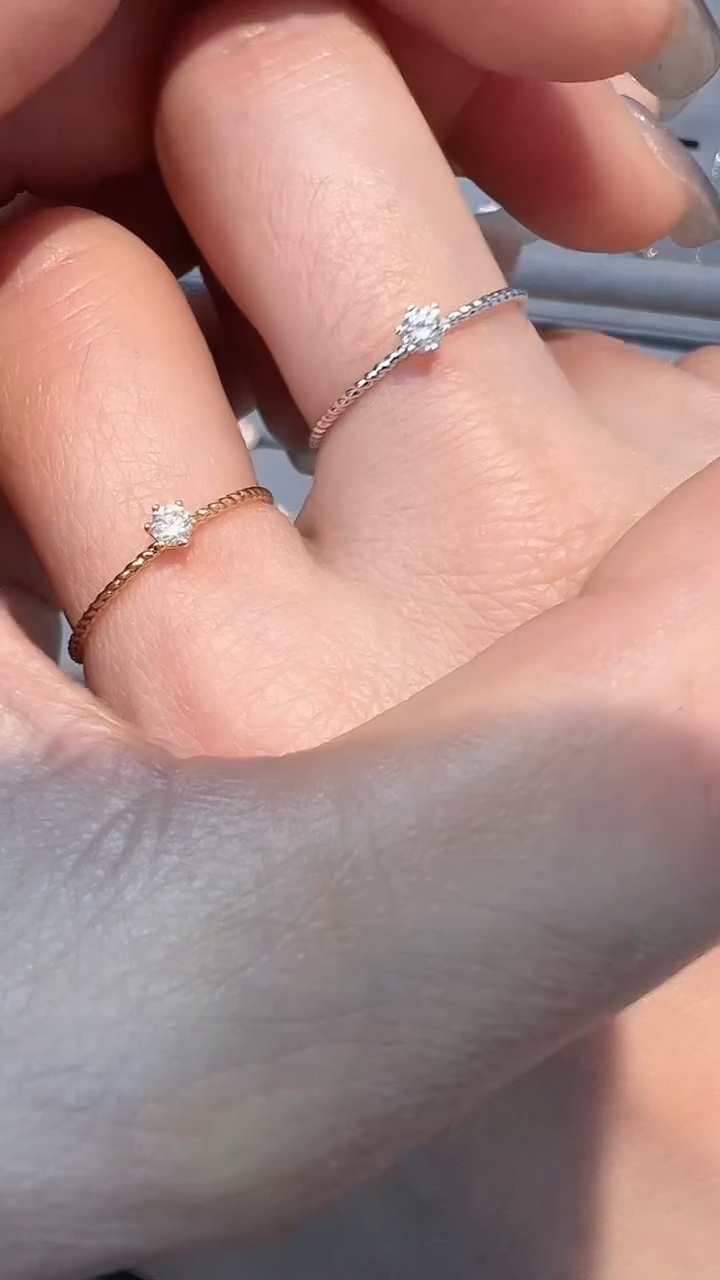 【闪购商品】钻石戒指/指环18K金镶嵌多样性发一