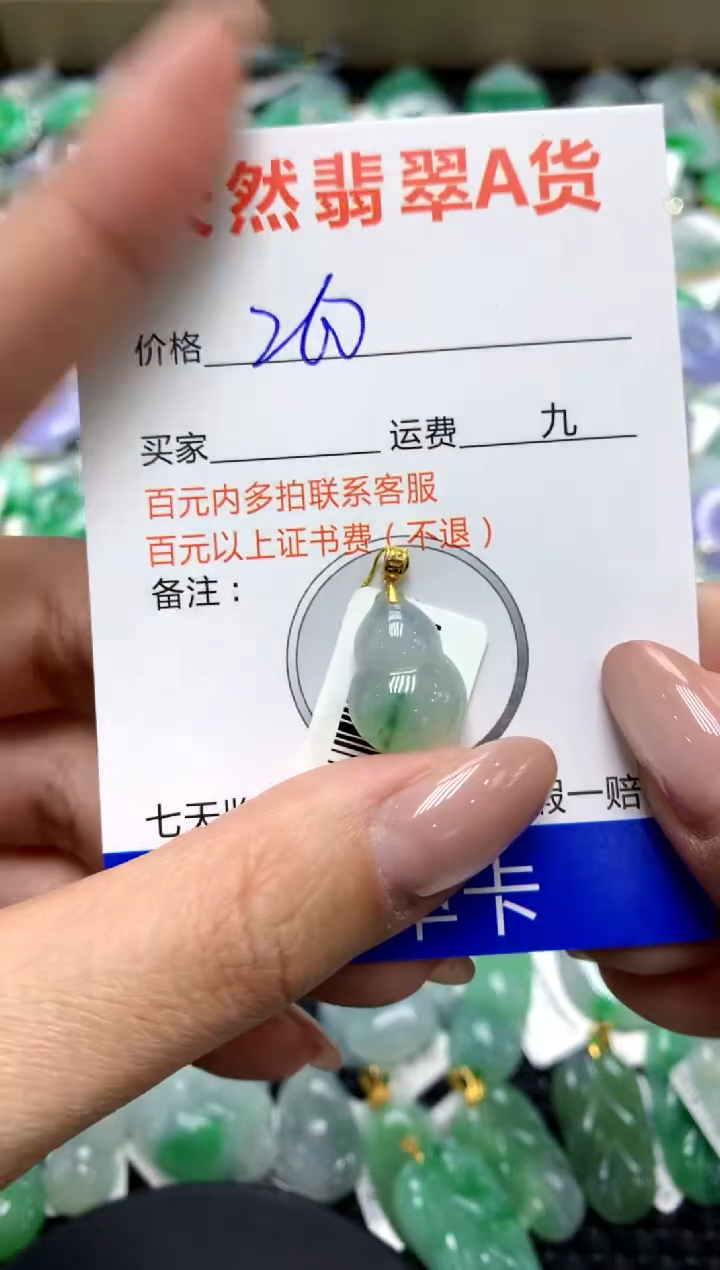 【闪购商品】翡翠颈饰18K金镶嵌111111111