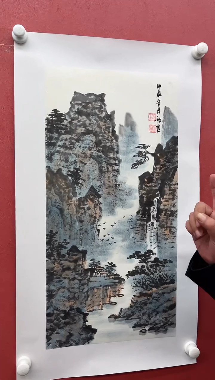 【闪购商品】绘画刘秋言-2平尺-山水-纸片