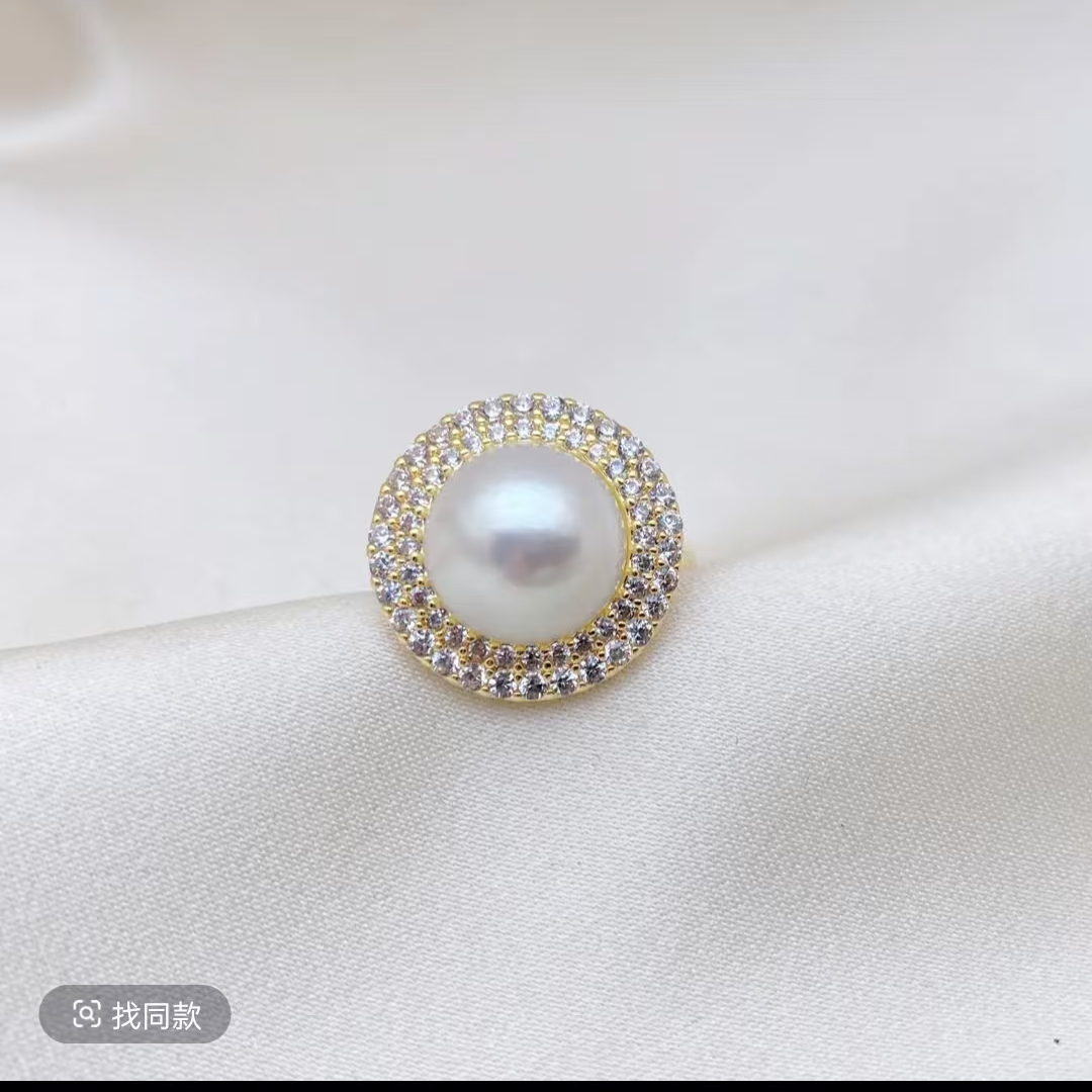 精品淡水珍珠戒指【无礼盒】0011