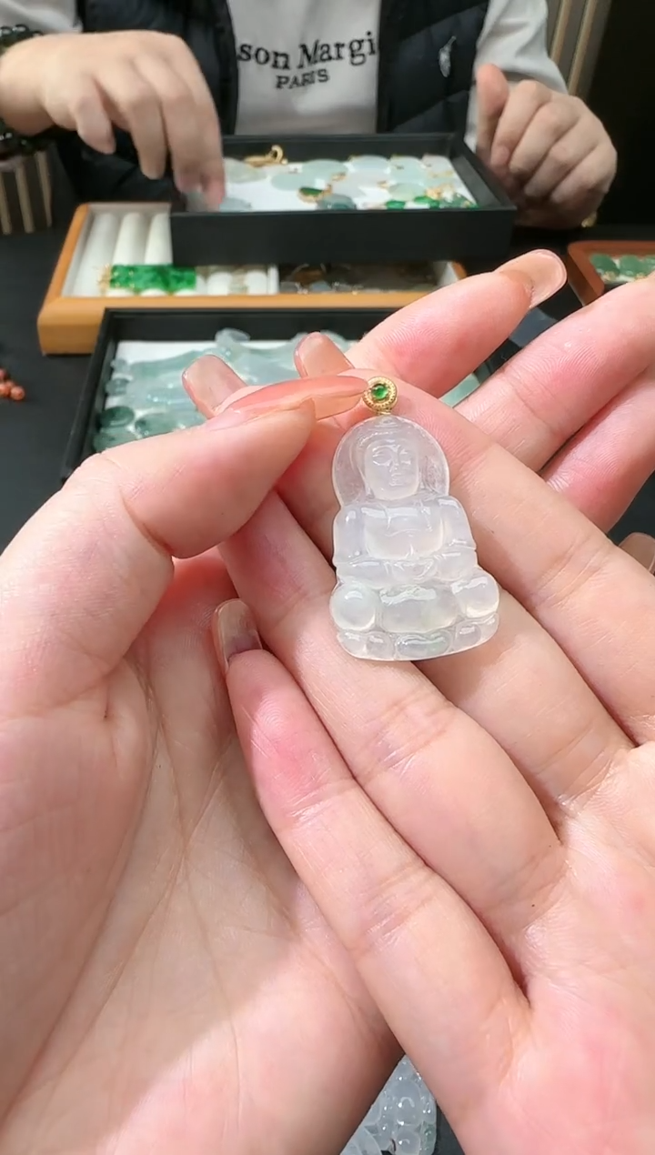 【闪购商品】翡翠颈饰18K金镶嵌TZG0121091