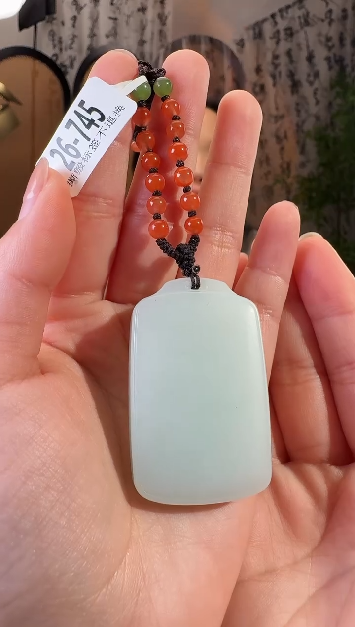 和田玉未镶嵌颈饰745