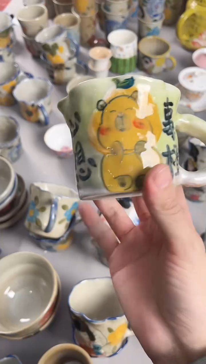 【闪购商品】瓷片手绘高温釉下彩