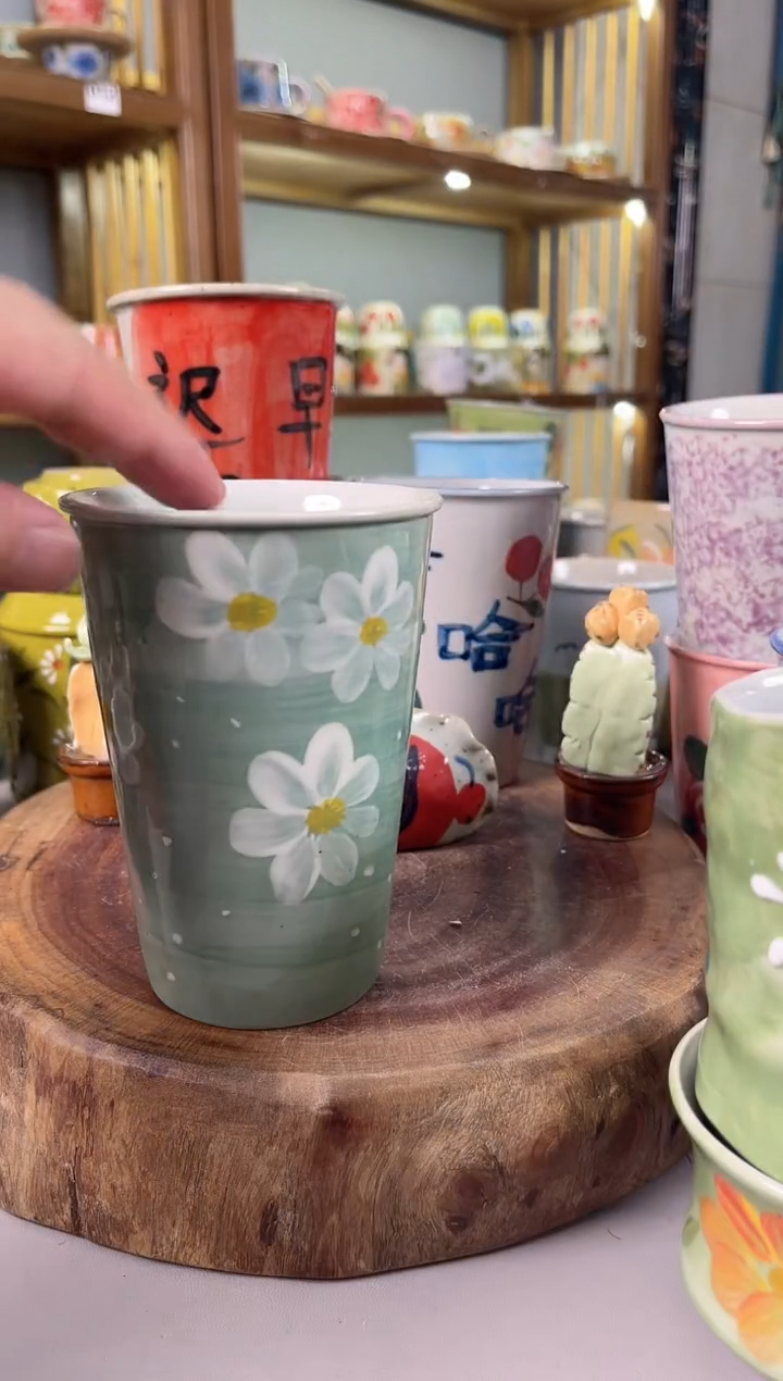 瓷片手绘高温釉下彩陶瓷