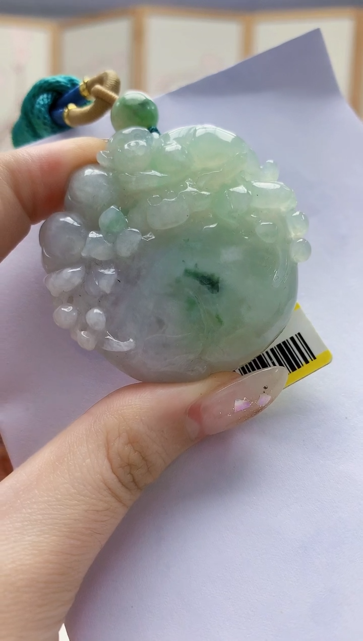 未镶嵌定制翡翠3099jw-毛货挂件58