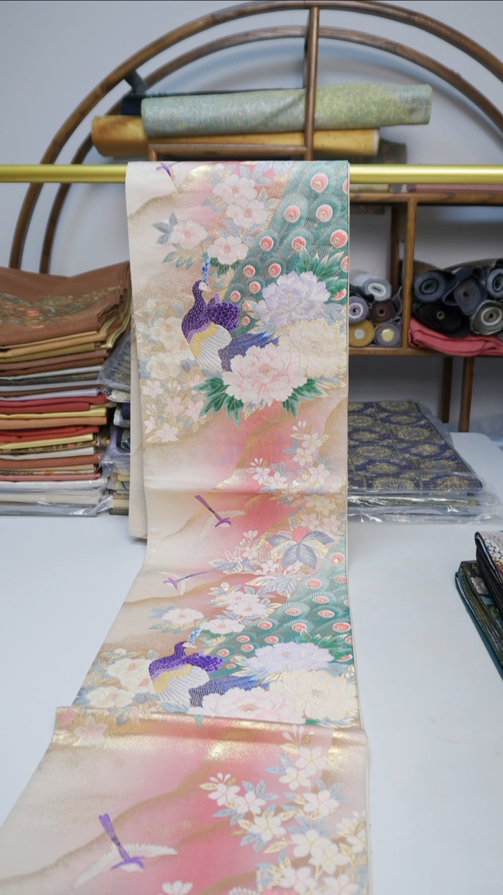 织绣130 孔雀花鸟花鸟