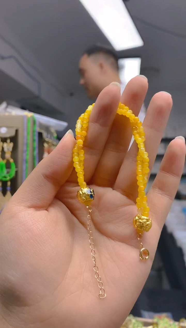 【闪购商品】翡翠耳饰合金0502翡翠手链