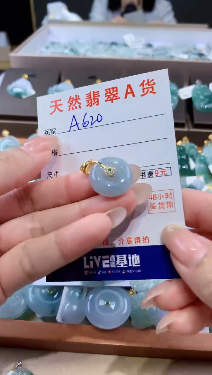 颈饰未镶嵌翡翠天然缅甸翡翠A货挂件 