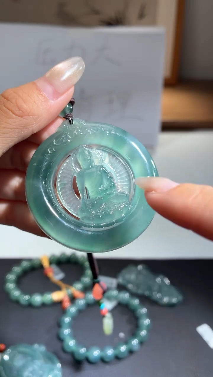 吊坠(不含链)未镶嵌翡翠天然翡翠A货