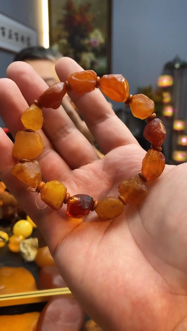 手链琥珀未镶嵌手串